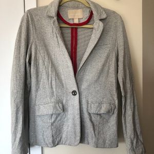 Grey Cotton Blazer